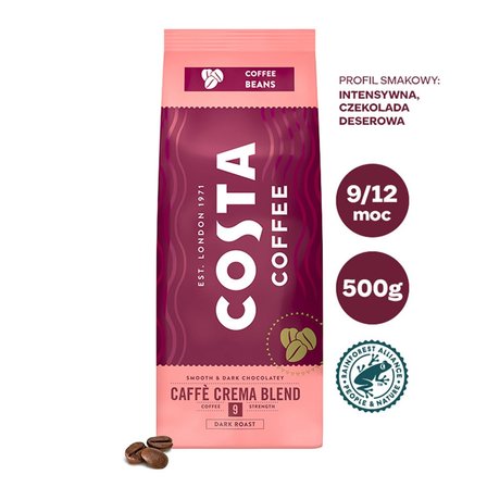 COSTA COFFEE Caffé Crema Blend Kawa ziarnista palona 500 g (7)