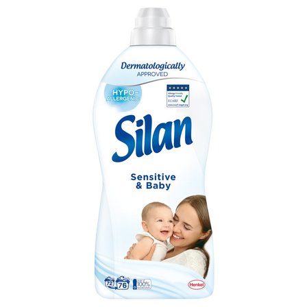 Silan Sensitive & Baby Płyn do zmiękczania tkanin 1672 ml (76 prań) (1)