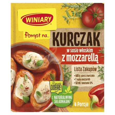 Winiary Pomysł na... Kurczak w sosie włoskim z mozzarellą 35 g (2)