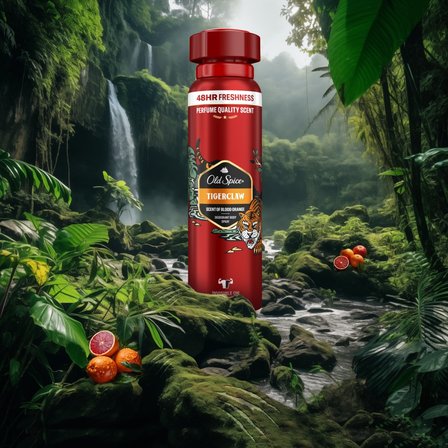 Old Spice Tiger Claw Dezodorant W Sprayu Dla Mężczyzn, 150ml, 48h Świeżości, 0% Aluminium (8)