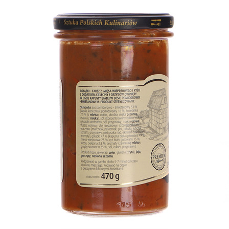 Spichlerz Rusiecki Gołąbki z cielęciną i grzybami w sosie pomidorowo-śmietanowym 470 g (9)