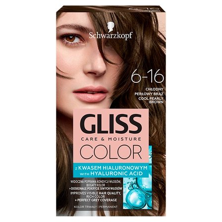 Schwarzkopf Gliss Color Farba do włosów chłodny perłowy brąz 6-16 (1)