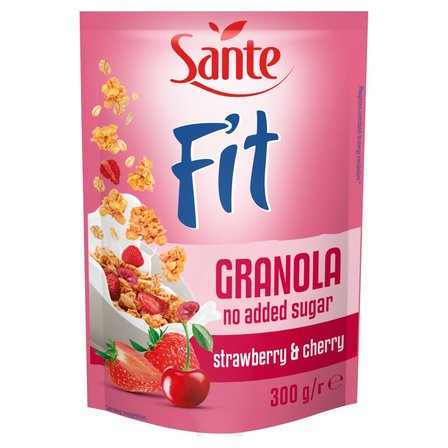 Sante Fit Granola truskawka & wiśnia 300 g (1)