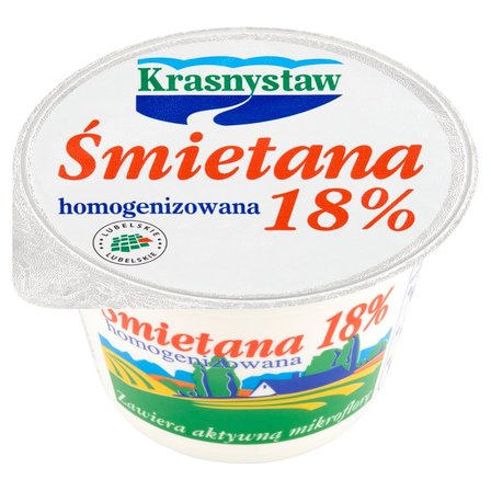 Krasnystaw Śmietana 18 % homogenizowana 150 g (2)