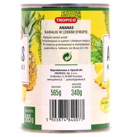 TROPICO ANANAS KAWAŁKI 565G (3)