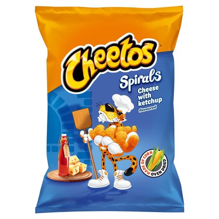 Cheetos Spirals Chrupki kukurydziane o smaku serowo-ketchupowym 80 g (1)