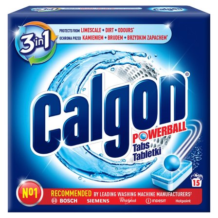 Calgon Powerball 3w1 Tabletki 195 g (15 prań) (1)