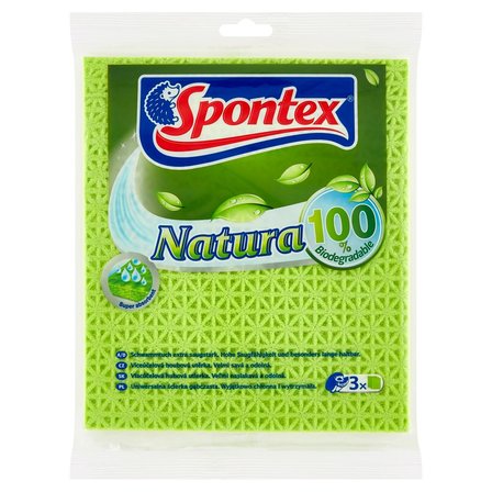 Spontex Natura Uniwersalna ścierka gąbczasta 3 sztuki (1)