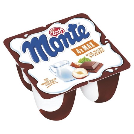 Zott Monte Deser mleczny z czekoladą i orzechami 400 g (4 x 100 g) (1)
