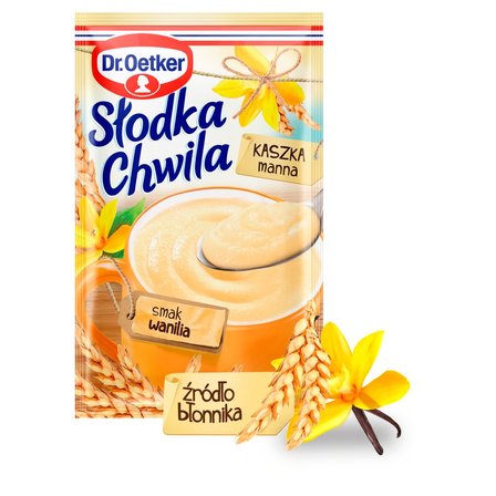 Dr. Oetker Słodka Chwila Kaszka manna smak wanilia 47,5 g (2)