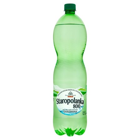 Staropolanka 800 Naturalna woda mineralna średniozmineralizowana gazowana 1,5 l (1)