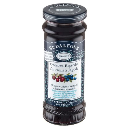 St. Dalfour Owocowa Rapsodia Produkt owocowy żurawina z jagodą 284 g (2)