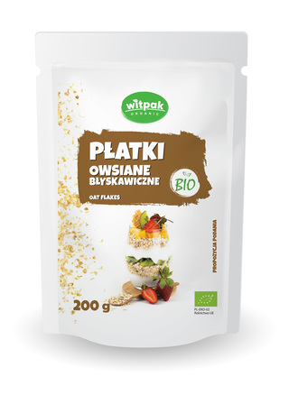 Witpak płatki owsiane błyskawiczne bio 200g (1)