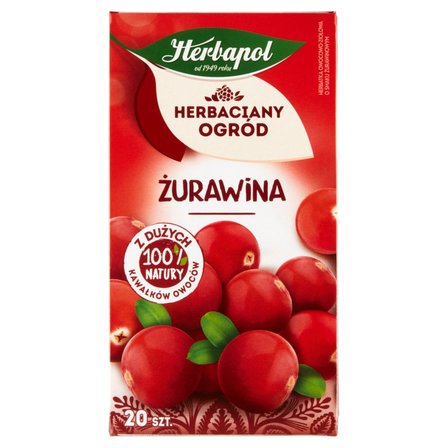 Herbapol Herbaciany Ogród Herbatka owocowo-ziołowa żurawina 50 g (20 x 2,5 g) (1)