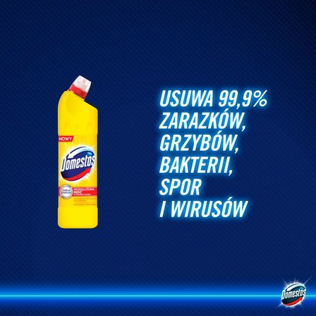 Domestos Przedłużona Moc Citrus Fresh Płyn czyszcząco-dezynfekujący 1 l (3)