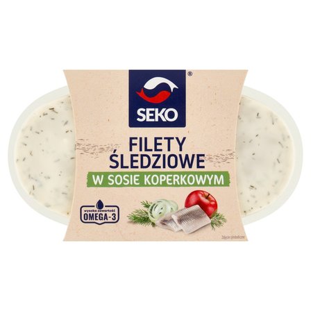 Seko Filety śledziowe w sosie koperkowym 250 g (1)