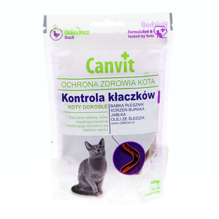 CANVIT SNACK D/K HAIRBALLCONTROL 100G (1)