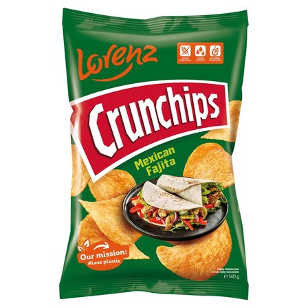 Crunchips Chipsy ziemniaczane o smaku fajity z kurczakiem 140 g (1)