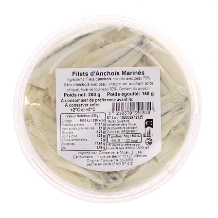 Anchois marynowane filety z sardeli morskiej 200g (1)