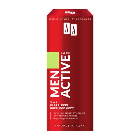 AA Men Active Care 3w1 Ultralekki krem pod oczy 15 ml (4)