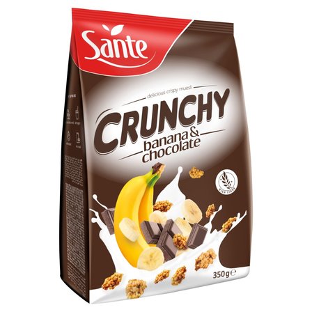 Sante Crunchy Chrupiące płatki zbożowe z bananem i czekoladą 350 g (1)