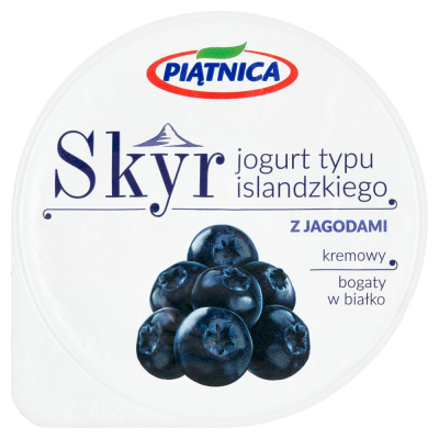 Piątnica Skyr Jogurt typu islandzkiego z jagodami 150 g (1)