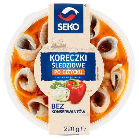 Seko Koreczki śledziowe po giżycku 220 g (1)