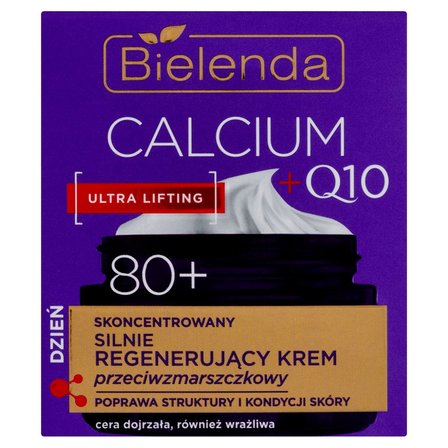 Bielenda Calcium +Q10 80+ Silnie regenerujący krem przeciwzmarszczkowy dzień 50 ml (1)