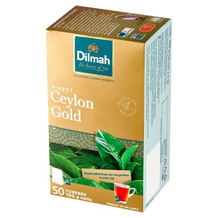 Dilmah Ceylon Gold Cejlońska czarna herbata 100 g (50 x 2 g) (2)