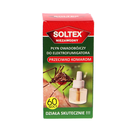 Soltex pyn owadobójczy do elektrofumigatora przeciwko komarom 45ml (1)