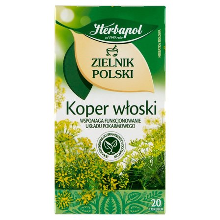 Herbapol Zielnik Polski Herbatka ziołowa koper włoski 36 g (20 x 1,8 g) (1)