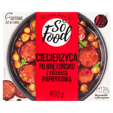 So Food Ciecierzyca po bretońsku z kiełbasą paprykową 400 g (1)