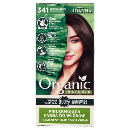 Joanna Naturia Organic Pielęgnująca farba do włosów czekoladowy 341 (1)