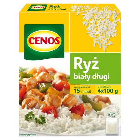 Cenos Ryż biały długi 400 g (4 torebki) (1)