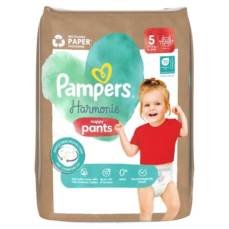 Pampers Harmonie Baby Pantsy, rozmiar 5, 20 sztuk, 12kg-17kg (1)