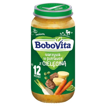 BoboVita Warzywa w potrawce z cielęciną po 12 miesiącu 250 g (1)