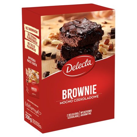 Delecta Brownie mocno czekoladowe mieszanka do domowego wypieku ciasta 550 g (1)