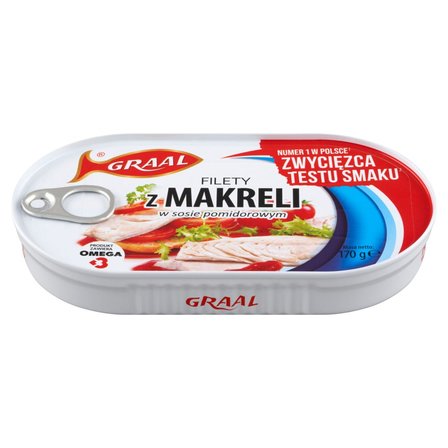 Graal Filety z makreli w sosie pomidorowym 170 g (2)