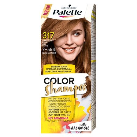 Palette Color Shampoo Szampon koloryzujący do włosów 317 (7-554) orzechowy blond (1)