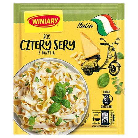 Winiary Italia Sos cztery sery z bazylią 37 g (1)