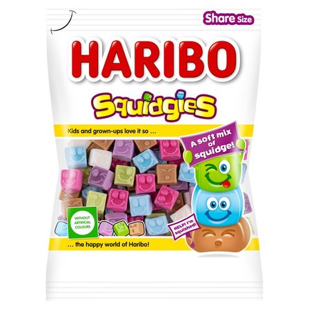 Haribo Squidgies Żelko-pianki o smaku owocowym oraz coli 160 g (1)