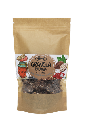 OATBE GRANOLA KAKOWA Z ŻURAWINĄ 250G (1)