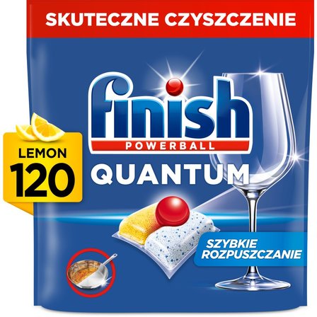 Finish Quantum Lemon Kapsułki do mycia naczyń w zmywarce 1248 g (120 sztuki) (2)