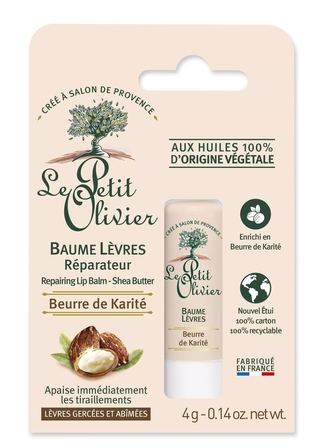 Le Petit Olivier Naprawczy Balsam do ust z Masłem Shea 4 g (1)