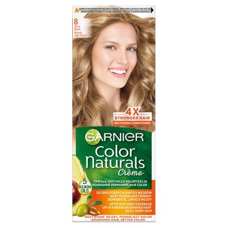 Garnier Color Naturals Crème Farba do włosów 8 jasny blond (1)