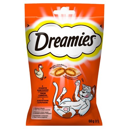 Dreamies Karma uzupełniająca z pysznym kurczakiem 60 g (1)