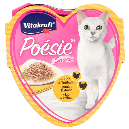 VITAKRAFT POESIE KURCZAK & INDYK KARMA PEŁNOPORCJOWA DLA KOTÓW 85G (1)