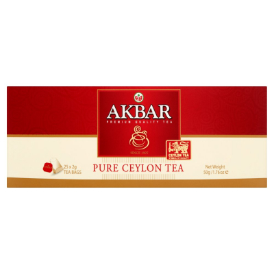 Akbar Pure Ceylon Herbata czarna 50 g (25 torebek) (1)