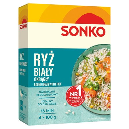 Sonko Ryż biały okrągły 400 g (4 x 100 g) (1)