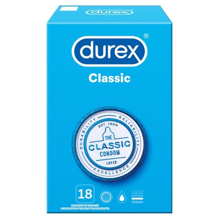 Durex Classic Prezerwatywy 18 sztuk (1)